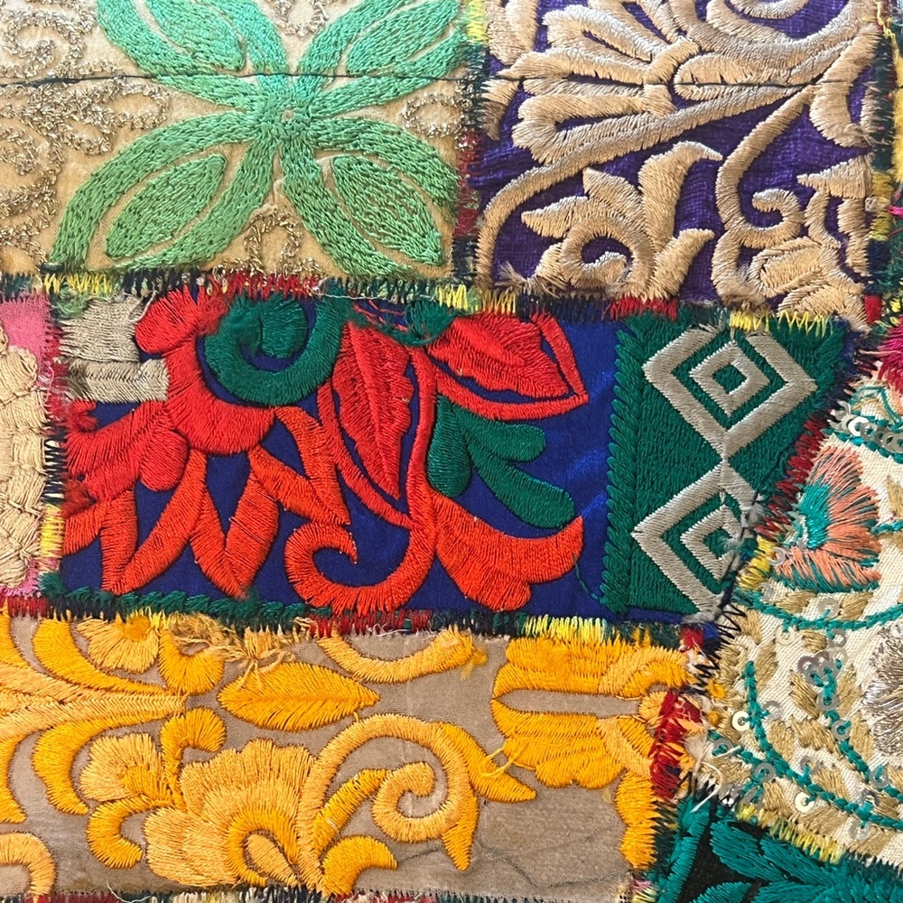 Multi Color Ethnic Patchwork Embellished Envelope… - image 8
